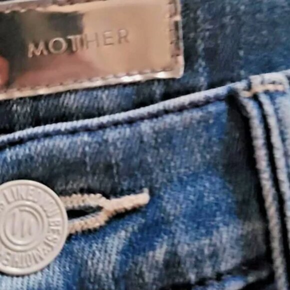 MOTHER high rise hustler ankle fray size 25 boho casual chic - Picture 8 of 13